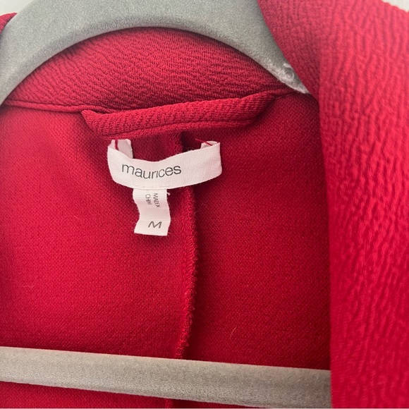 Maurices Vibrant Red Women's Med Blazer - Picture 2 of 4